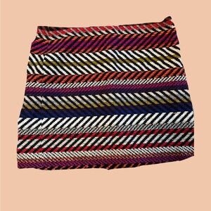 Trina Turk Multicolor Striped Mini Skirt